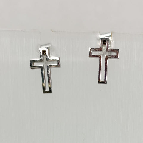 Open Cross Earrings