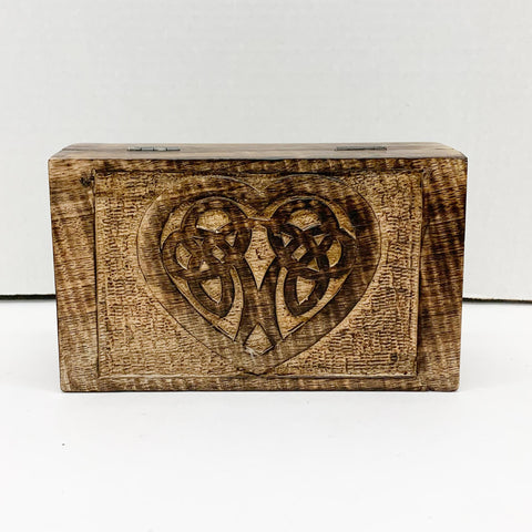 Celtic Heart Wooden Box - Small