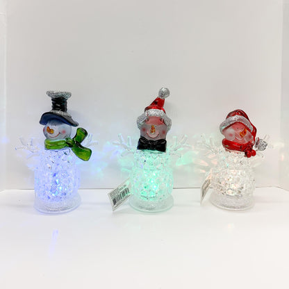 Colour-Changing LED Snowman