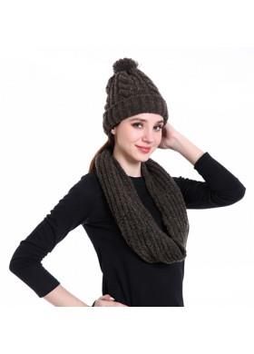 Hat And Scarf Set - Grey