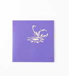Pop Up Flower Butterfly Card