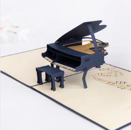 Pop Up Piano Card