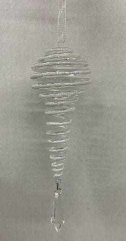 Glass Swirl Ornament