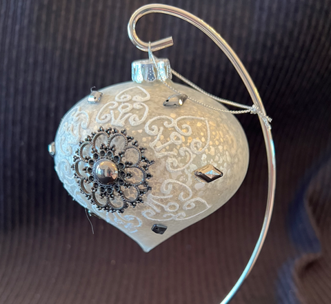 Bejewelled Glass Ornament
