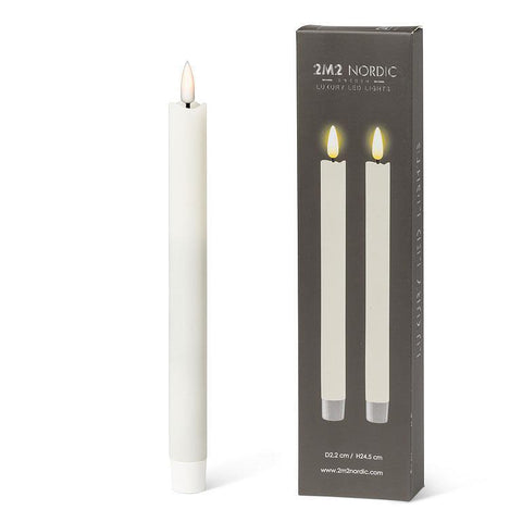 Pair of Taper LED Candles