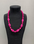 Pink & Gold Bead Necklace