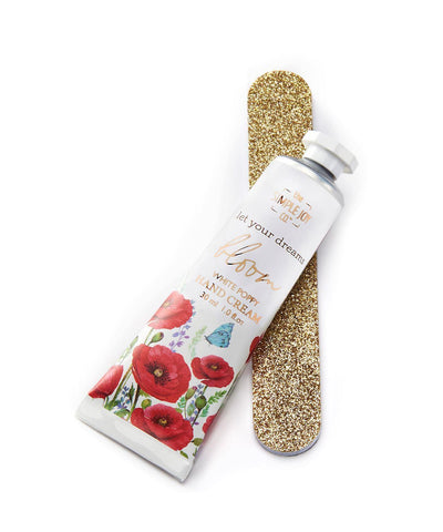 Floral Hand Cream with Nail File