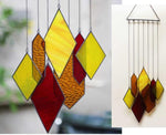 Yellow diamond shapes Suncatcher