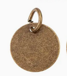 Antique Brass Engraved Tag