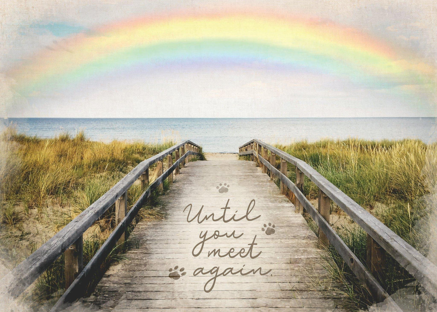 Boardwalk & Rainbow Sympathy Card