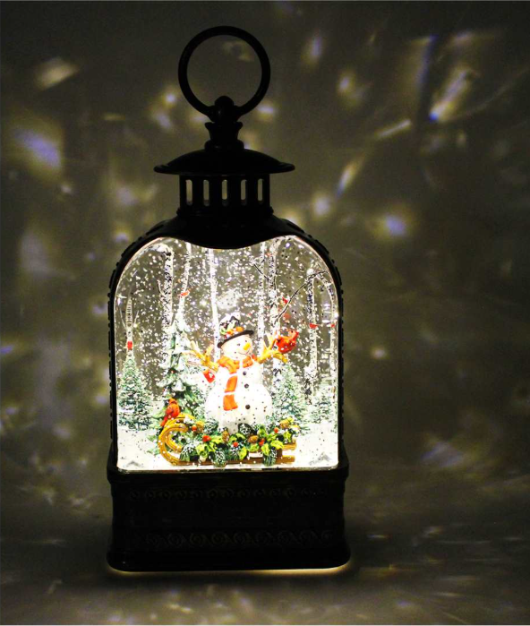 Snowman Glitter Lantern