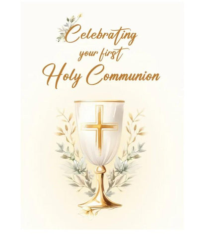 CARD FIRST COMMUNION CHALICE