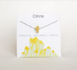 Necklace Silver and Citrine