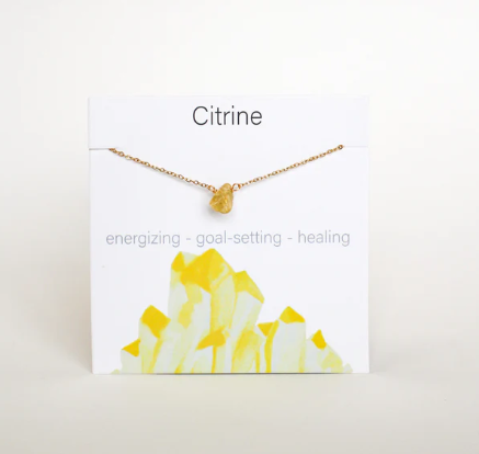 Necklace Gold and Citrine