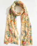 Yellow Floral Scarf