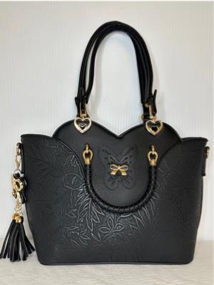 Black Purse with Bow Detail "as is"