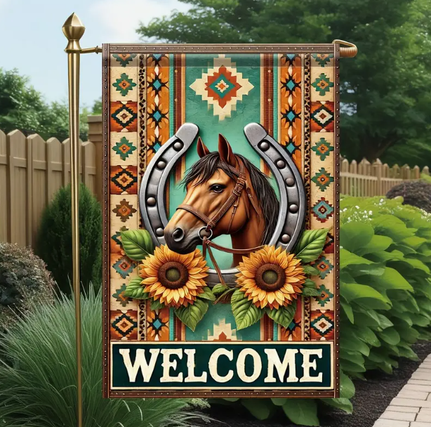 Horse Garden Flag