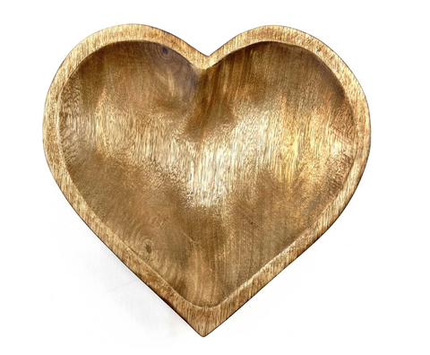 Wooden Heart Tray