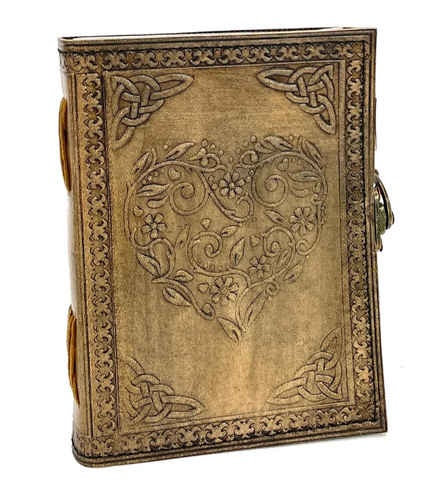 Celtic Heart Leather Journal