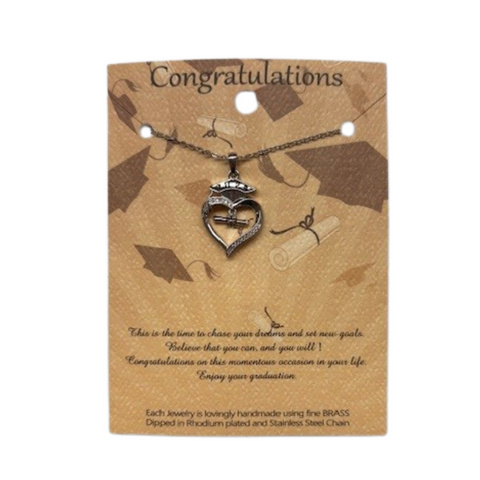 Graduation Heart Necklace