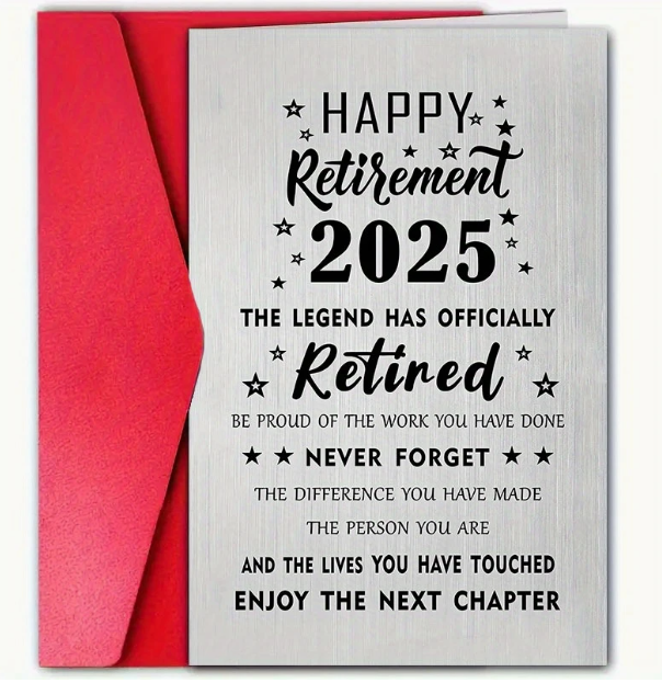 Retirement 2025 Card