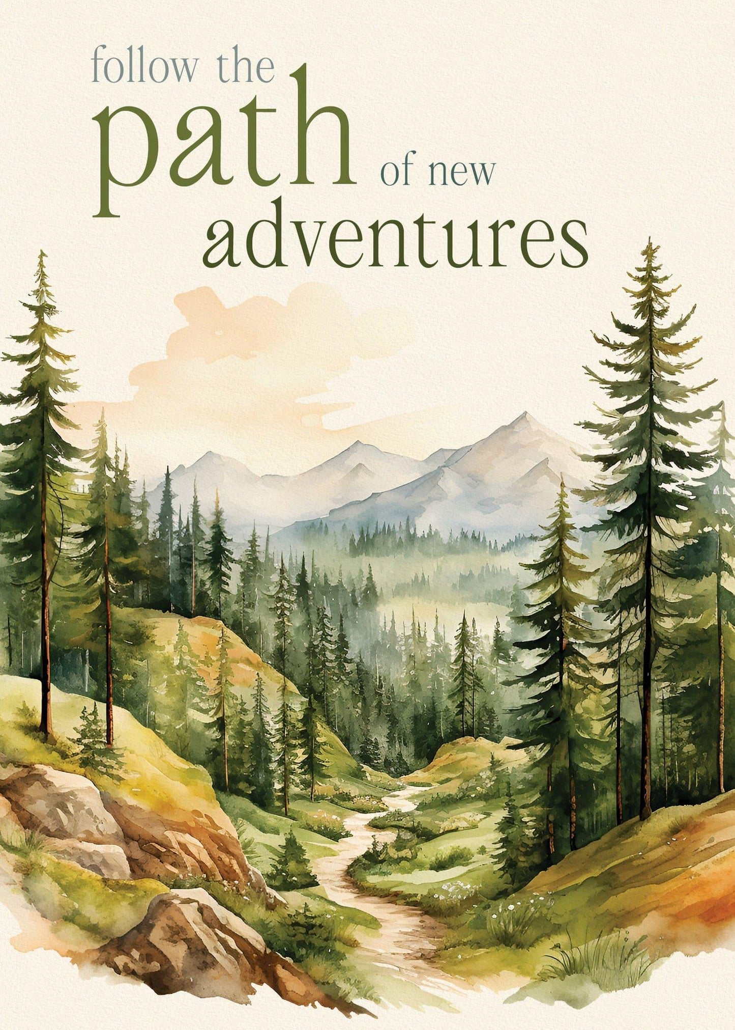 Retirement Card – “Follow the Path of New Adventures”
