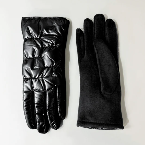 Puffer Black Gloves