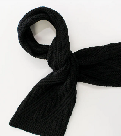 Black Knit Scarf