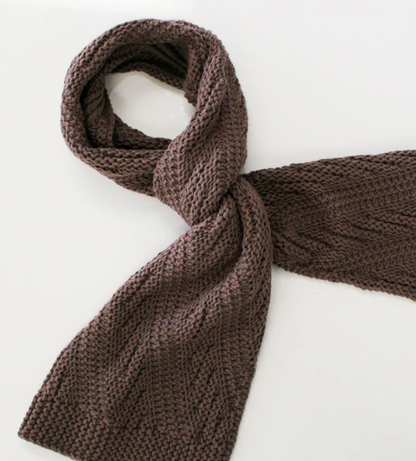 Mink Coloured Knit Scarf