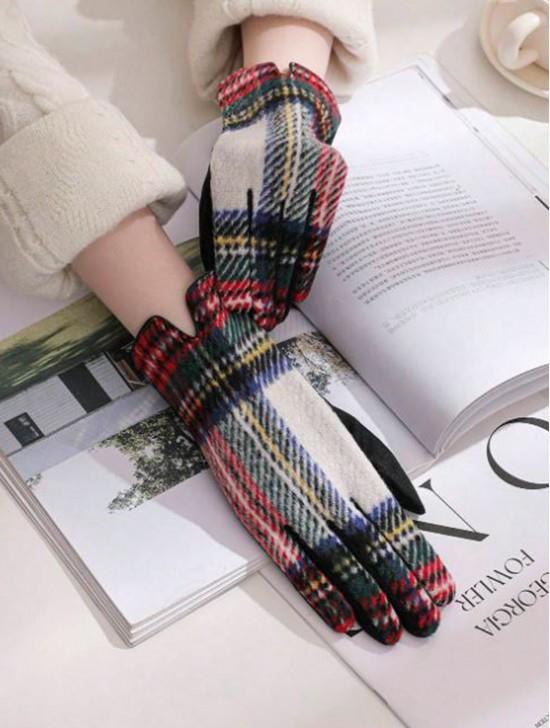 Plaid Gloves