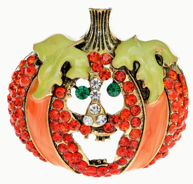 Jack-o-lantern Brooch