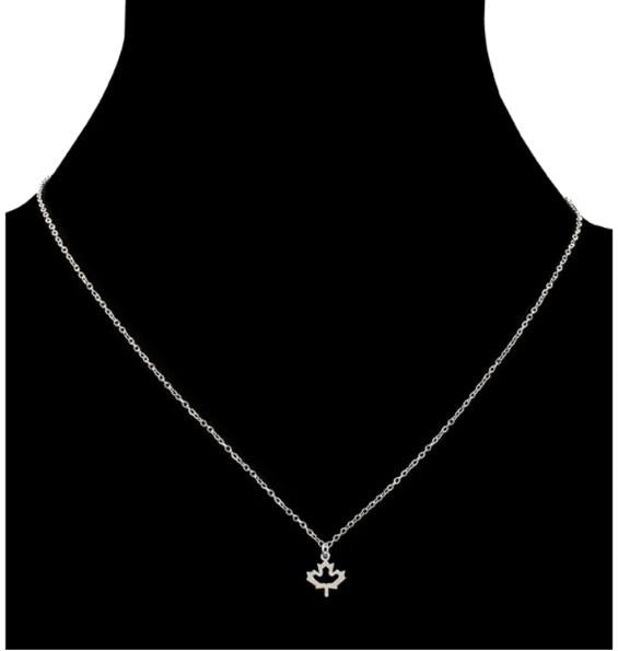 Stainless Steel Maple Leaf Necklace