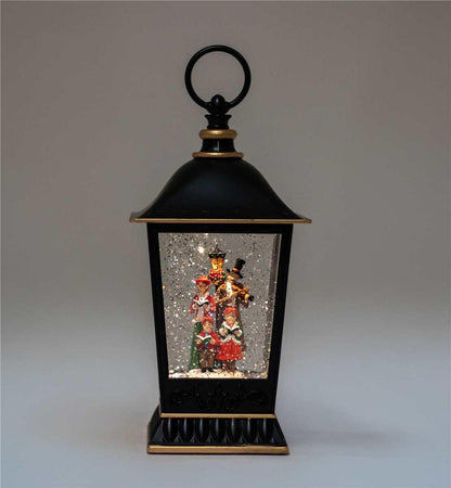 Carolers - LED Glitter Water Spinning Lantern