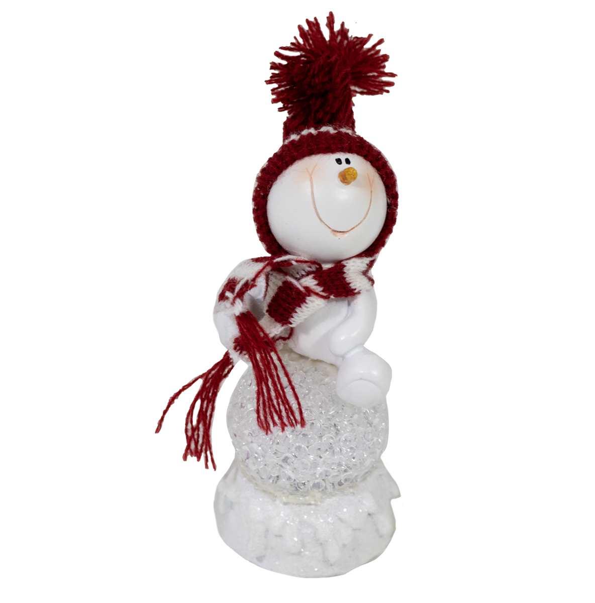 Light-Up Snowman on Snowball Figure
