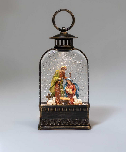 Nativity Scene - LED Water Spinning Bronze Lantern
