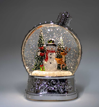 Snowman & Forest Friends Glitter Lantern