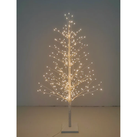 47in White Birch Tree with 349 LED Lights Indoor Use Only