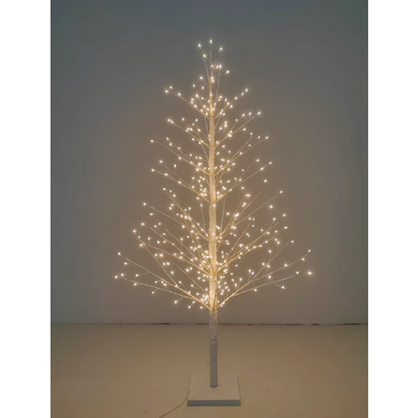 47in White Birch Tree with 349 LED Lights Indoor Use Only