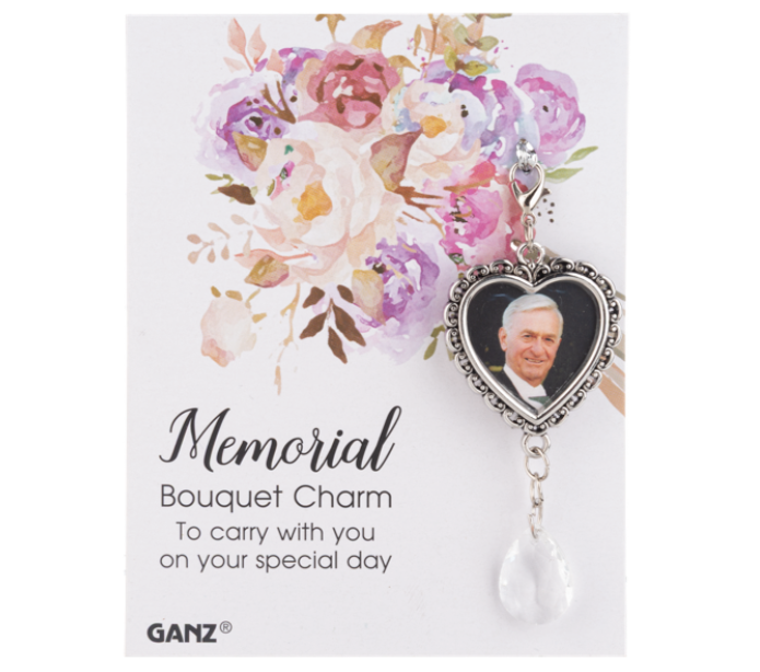 Clip-On Memorial Charm – Keepsake Accent for Bouquets or Personal Use