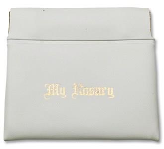 Vinyl Rosary Case with Gold Detailing