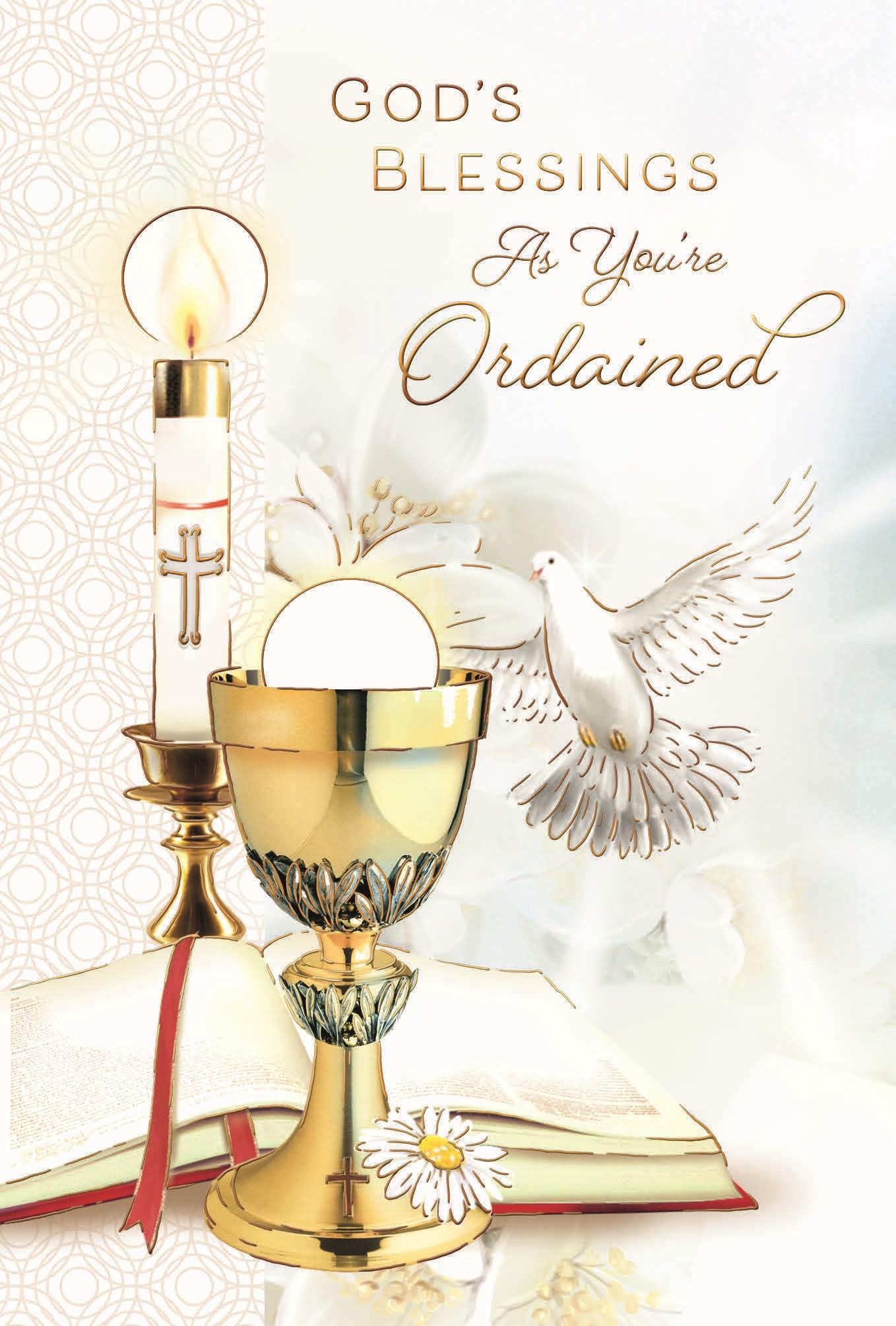 Ordination Greeting Card – “God’s Blessings as You Are Ordained”
