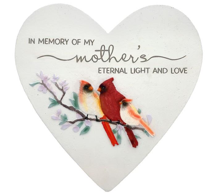 Heart-Shaped Mother Memorial Stone
