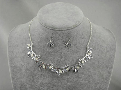 Necklace & Earring Set with Cat’s Eye Stones