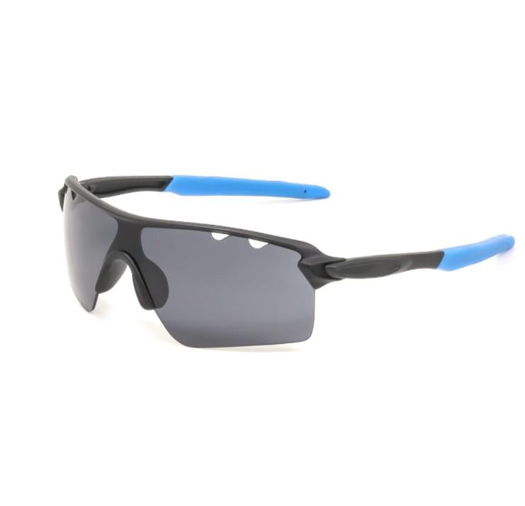 Kids’ Sunglasses – Black Frames with Bright Blue Arms, 100% UVA/UVB Protection