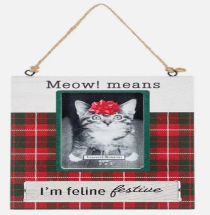 Wooden Pet Ornament Frame – Rotating Message Design,