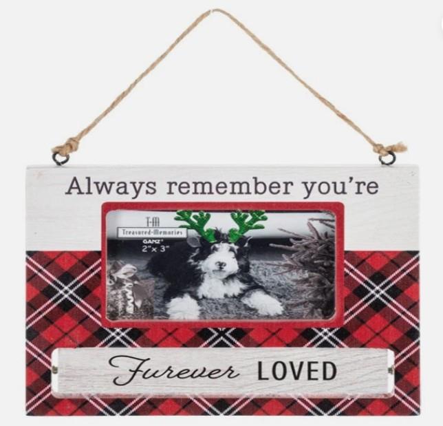 Wooden Pet Ornament Frame – Rotating Message Design,