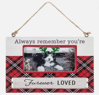 Wooden Pet Ornament Frame – Rotating Message Design,