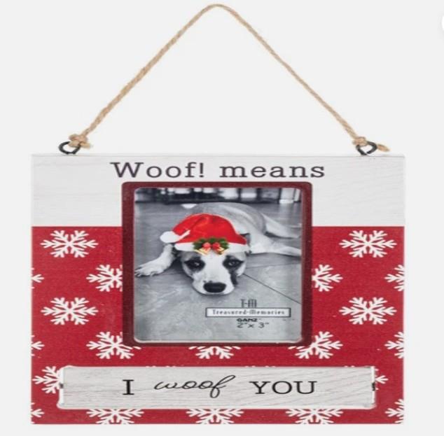 Wooden Pet Ornament Frame – Rotating Message Design,