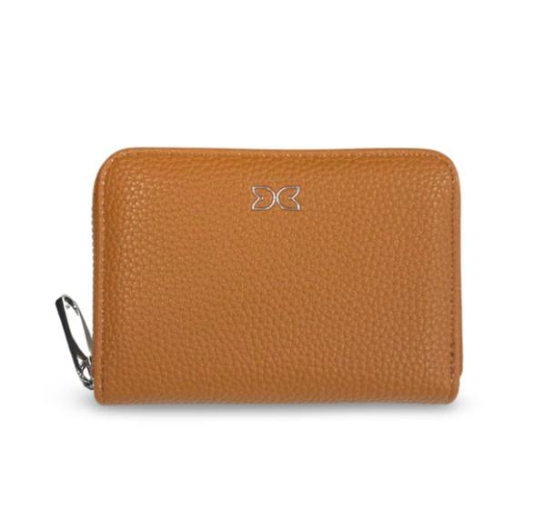 RFID Vegan Leather Card Wallet – Zippered – 4.5" x 3" x 1"