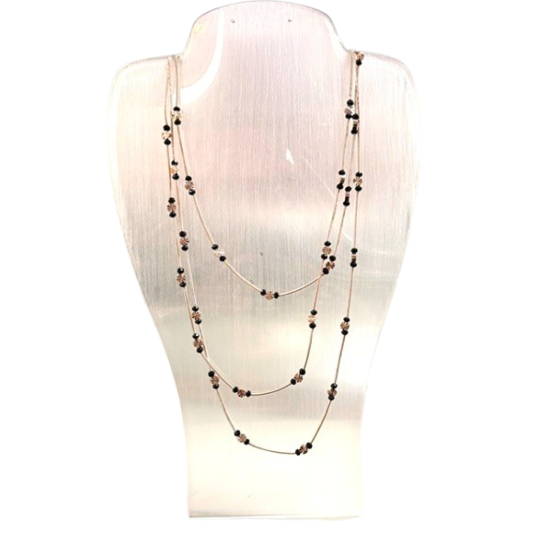 Rose Gold-Finish Triple-Strand Necklace